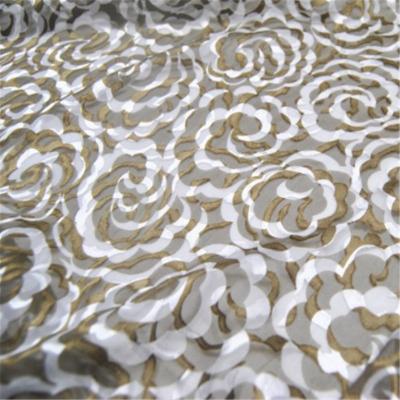 China 2021 organic pure silk opal with cloud pattern burnout charm silk fabric for daily shirt for sale