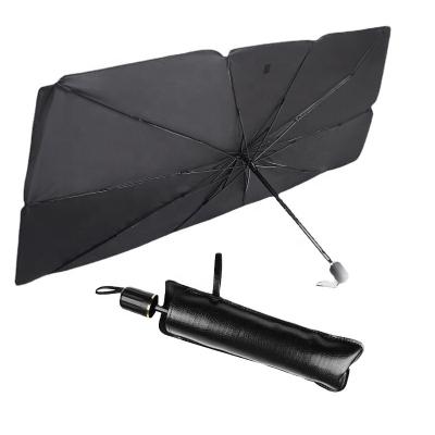 China Simple Color No Pattern Car Windshield Sun Shade Car Front Window Parasol De Coche For Umbrella Folding Car Umbrella Sunshade Cover Block UV Promotion for sale