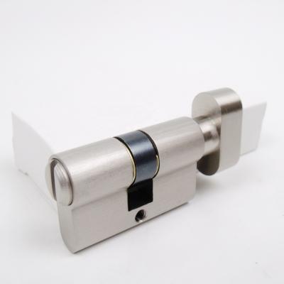 China Euro Bathroom Profile Privacy Cylinder Lock Solid Brass Body For Bathroom Toilet Room WC Door EN1303 Fire Rated for sale