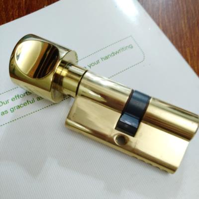 China Germany Brass Quality Euro Profile Cylinder All Brass PVD Gold Color For Door Mortise Lock OEM Factory In China for sale