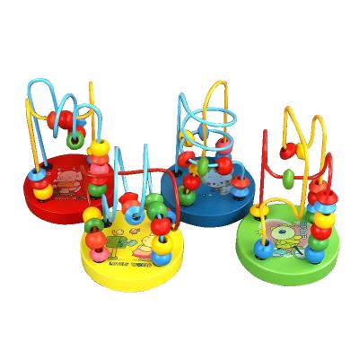 China Cheap Eductional Preschool Toys Manufacturer Hot Sale Colorful Wooden Bead Maze Mini Animal Toys Customized Early Educational Toys for sale