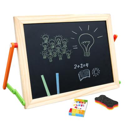 China DIY Paint Multifunctional Wooden Magnetic Drawing Board Children Learning Spelling Cognitive Math Puzzle for sale