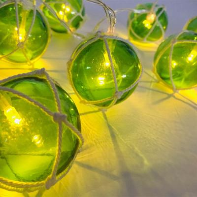 China China Custom 1.5M Battery Operated Green 10L Ball Fairy String Light Led Decorative 5cm for sale