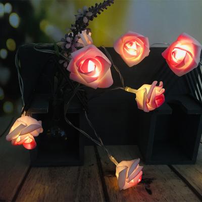 China Hot Sale Valentine's Day Decoration 1.5M 10LED Rose Flower String Light Holiday Light for sale