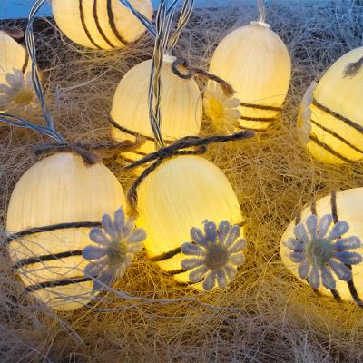 China Decoration Tree Easter Egg Series With Chrysanthemum Led String Light Weight 4.1*4.1*5.8cm for sale