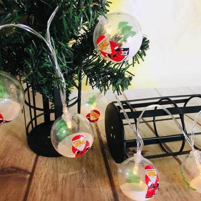 China Wholesale Santa Snowball Christmas Tree Holiday Light Decoration Led Outdoor String Light for sale