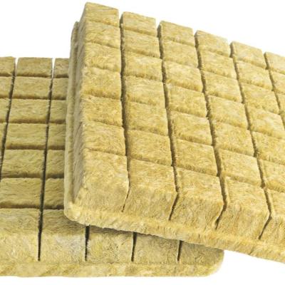 China Easily Grow Agriculture Rockwool Grow Cubes, 1.5inches Starter Plugs For Plant Growing, Hydroponic Grow Media (1 Sheets, 98 4*4*4cm for sale