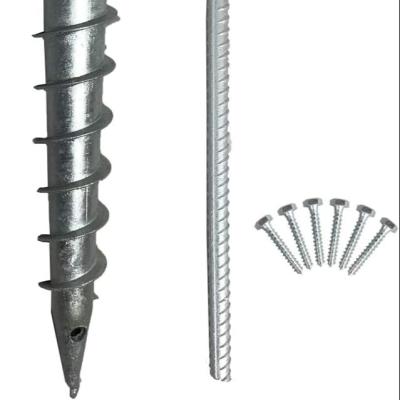 China House Ground Wood Screw No Dig, U-Pattern Screw In Post Stake - 27