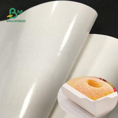 China Food Grade Waterproof Biodegradable Glossy High Poly PE Coated White Kraft Paper For Packaging for sale