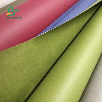 China Waterproof Natural Fabric Pulp 0.55mm 0.8mm Germany Washable Paper Wrapping 110 Yards Length for sale