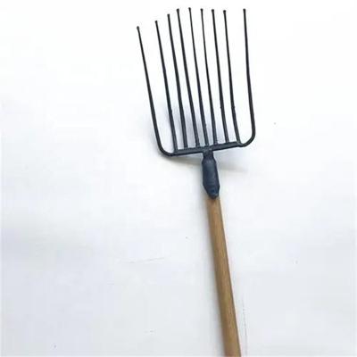 China Garden Working Farm Working Straw Fork Steel Fork For Reclaiming And Moving Hay for sale