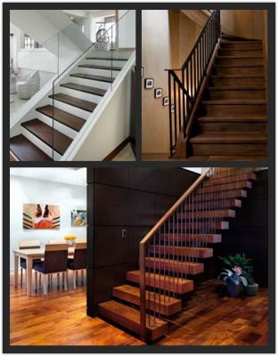 China Asian walnut solid wood stair treads for sale