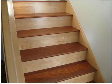 China Merbau solid wood stair tread for sale