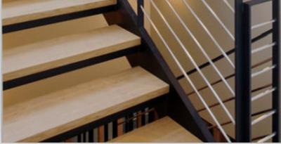 China natural unfinished white oak solid wood stair tread for sale