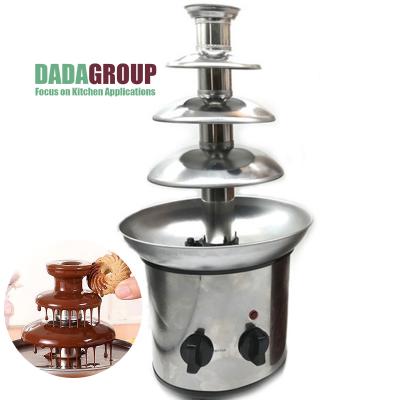 China Commercial professional RV 4layers stainless steel chocolate fountain machine for sale