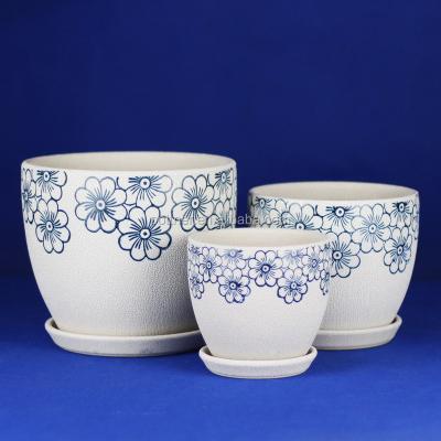 China Ceramic Beaded Ceramic Planter Pot 101P-S5D for sale