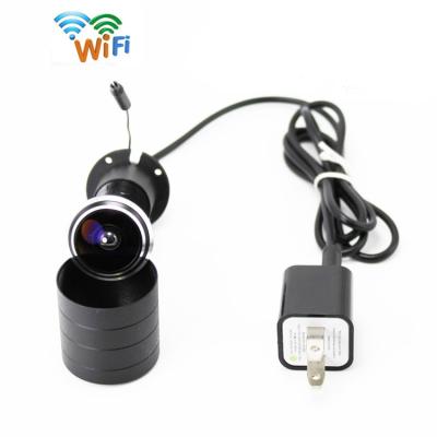 China Smart Fish Eye 1.78MM Fish Eye Angle Hole Door Lens Onvif Wireless WiFi Motion Detection Life IP Catch Tuya Camera for sale