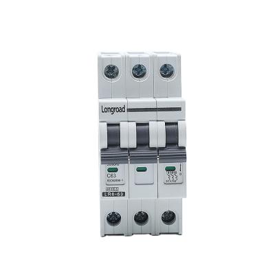 China Hot Sale Durable 3 Pole Mcb 415/240v Miniature Electric Circuit Breakers LR6-3-63 for sale