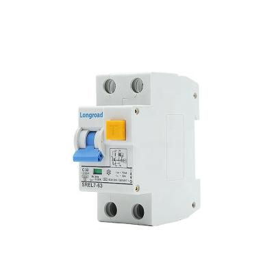 China 2p 32a Rcbo Residual Current Circuit Breaker With Over Current Protection LRE6-63 for sale