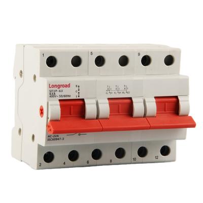 China Factory Sale Electric Din Rail Mounting Power Transfer Switch SF3P-63A for sale