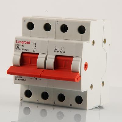 China Factory Price Low Voltage Electrical Manual Change Over Switch SF2P-63A for sale