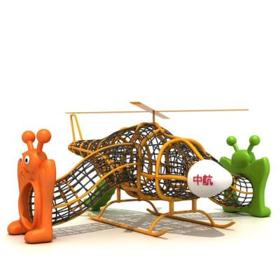 China kids playground ware outdoor planes type outdoor slide with climbing rope 880*550*400cm for sale