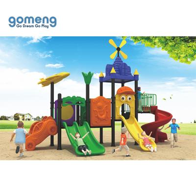 China Plastic Playground Popular Kids Outdoor Playground Equipment Slide And Plastic Swing Set for sale