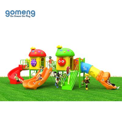 China Kids Plastic Outdoor Playground Plastic Playground Slides With Swing for sale