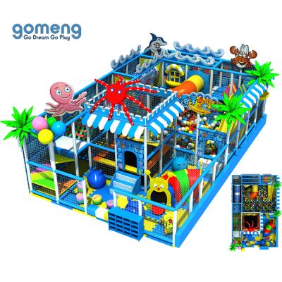 China 2020 Plastic Playground Cheap Indoor Kids Playground Trampoline Equipment Ocean Series for sale