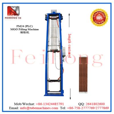 China MgO powder filling machine for heating element/tubular heater for sale