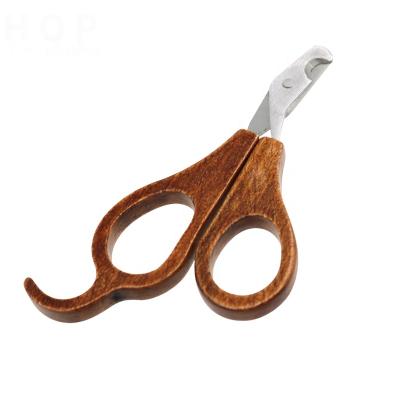 China Viable Hot Selling Cat Dog Pet Nail Grooming Scissors Wooden Cutter Clippers for sale