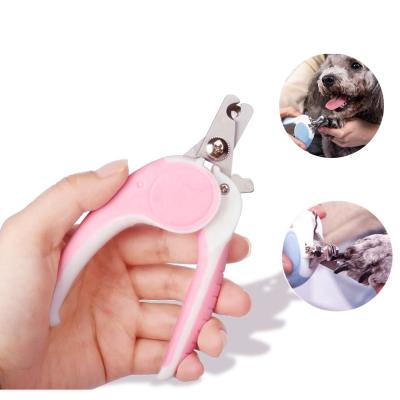 China Amazon Stainless Steel Viable Best Seller Dog Cat Nail Cutter Nail Clippers For Pets With Safe Lock for sale