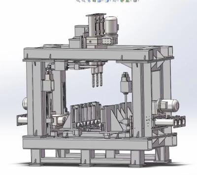 Chine Foreuse multi de poutre en double T de commande numérique par ordinateur d'axe pour la structure métallique avec l'efficacité élevée de production de neuf têtes de perceuse à vendre