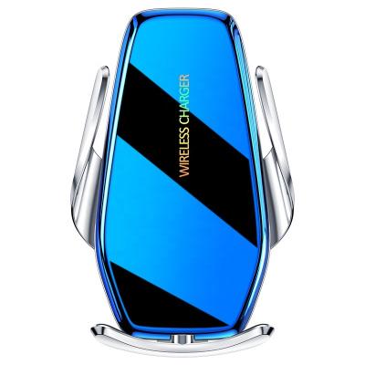 China 3D Curved Best Mobile Phone Car Mount Support 15W Exterior Colored Glass Wireless Charging and Magnetic Mobile Phone Charging Mount for Car for sale