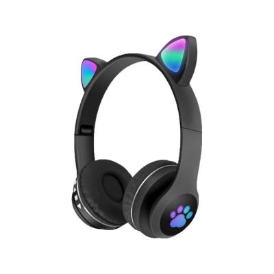 China Wholesale Wireless Stereo Earphone TWS Earphone LED Headset With Flash Light LED Earphone Lovely Cat Ear Headphone Good Price for sale