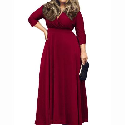 China New Arrival Fashion Anti-Static Women Plus Size Maxi Dresses Dress for sale