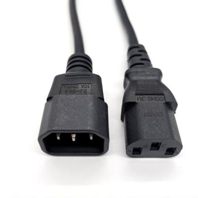 China Other C13 To C14 Mains Cord Extension Cables Power Cable AC Power Cords for sale