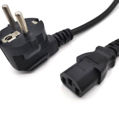 China Other 3 pin plug power cable three-pin EU standard AC cord for computer for sale