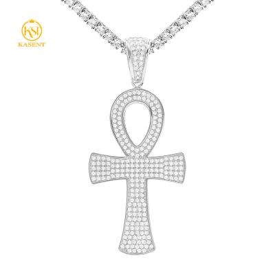 China High quality Hiphop vvs moissanite cross hip hop pendant hiphop moissanite for sale