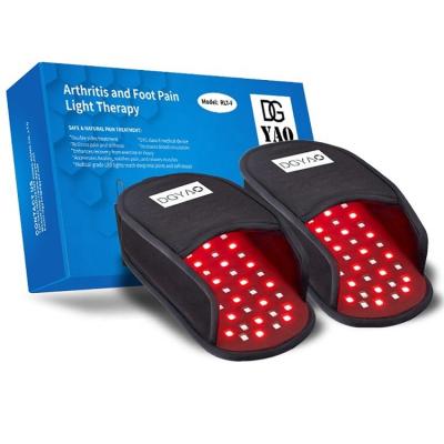 China Relieve Foot Pain DGYAO Near Infrared LED 880nm Infrared Red Light Therapy Devices Foot Feet Boots Pain Relief With Instep Toe 2 Set Pads for sale