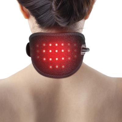 China Reduce Stiffness And DGYAO LED Spasm Therapy Red Infrared Pain Relief Pad Light Heating Patches Wraps For Neck Wrist for sale