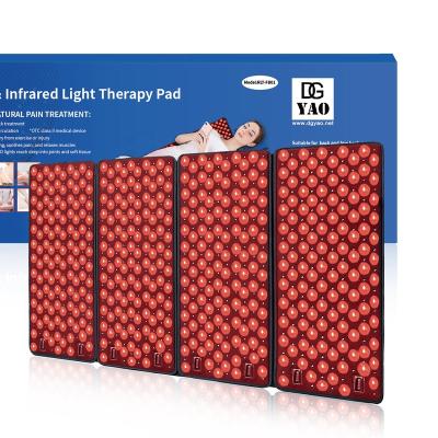 China DGYAO Hot Selling Led Pain Relief Pulsed Red Light Therapy Heating Pad For Whole Body Pain Relief LED Body Slimming Pad Wrap Led Therapy Light Pads for sale