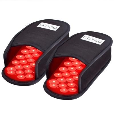 China Relieve Foot Pain DGYAO Led Red Near Infrared Light Therapy Device Slipper Foot Feet Boots Pain Relief With Instep Toe (DIP Beads, Set of 2 protectors) for sale