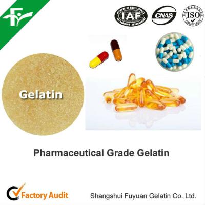 China Gelatine pharmazeutischer Qualität mit 160-280 Blume Gel Stärke und Haltbarkeit von 5 Jahren zu verkaufen