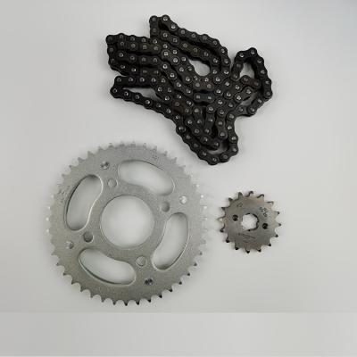 China The 2009 FAN CG Motorcycle Chain and Sprocket. 125 of CG. 125 2009 up transmission kits for sale