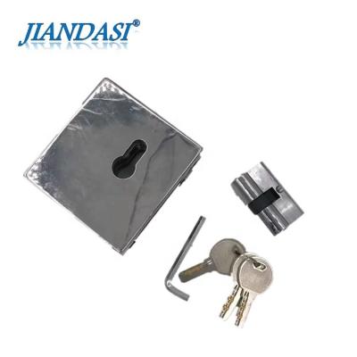 China Modern Glass Fittings Hardware Patch Lock For Glass Door for sale