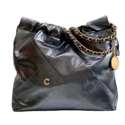 China Other famous brandsShopping illuminating simple designer handbags wrap gold coin chain shoulder bag vintage hardware cowhide leather for sale