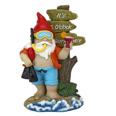 China Outdoor America Summer Garden Lawn Gnomes Statues Garden Decor for sale