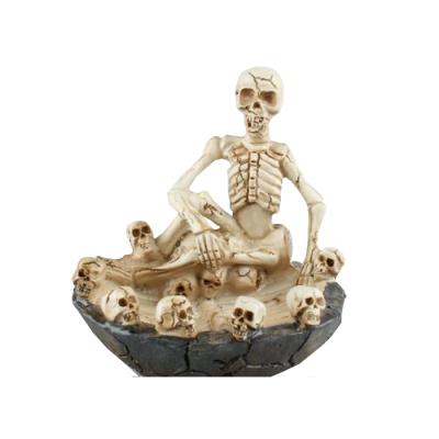 China From Europe creatively skull shape resin ashtray for decoration for sale