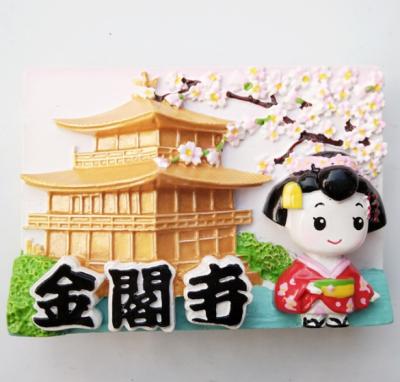 China Custom Africa Fridge Magnets Gifts Japan Kinkaku-JI Souvenirs for sale